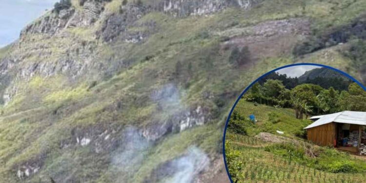 Descubren descombros e incendios ilegales en zona protegida de Sierra de Agalta