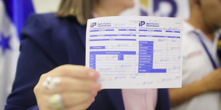 IP proyecta captar L. 5.4 mil millones con la recaudación de la Tasa Vehicular 2026