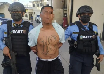DAET captura a integrante activo de la Pandilla 18 y coordinador de actividades ilícitas en Amarateca, FM