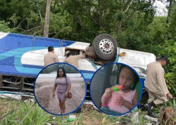 Identifican a madre y su pequeña hija de cinco años que murieron en triple colisión en Morazán, Yoro
