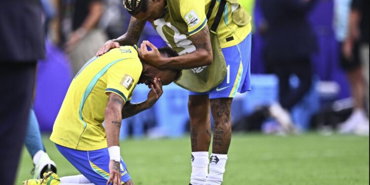 Así se despidió Neymar del Mundial tras la eliminación de Brasil