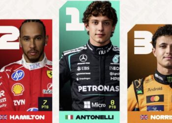 Así quedaron las posiciones en la Fórmula 1 tras la Sprint en Silverstone: el golpe de Antonelli por el título y el presente de Alpine