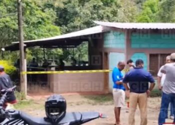 matan hombre campamento Olancho