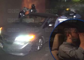 ¡Insólito! Borracho quiso escapar, el carro se le apagó; pero en lugar de bajarse, decidió destapar otra cervecita | Móvil Emergencia TGU